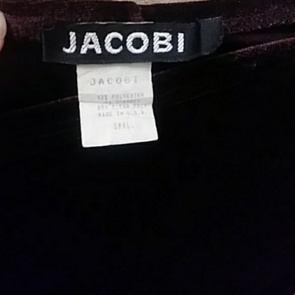 Long brown velour women's skirt - Picture 2 of 2